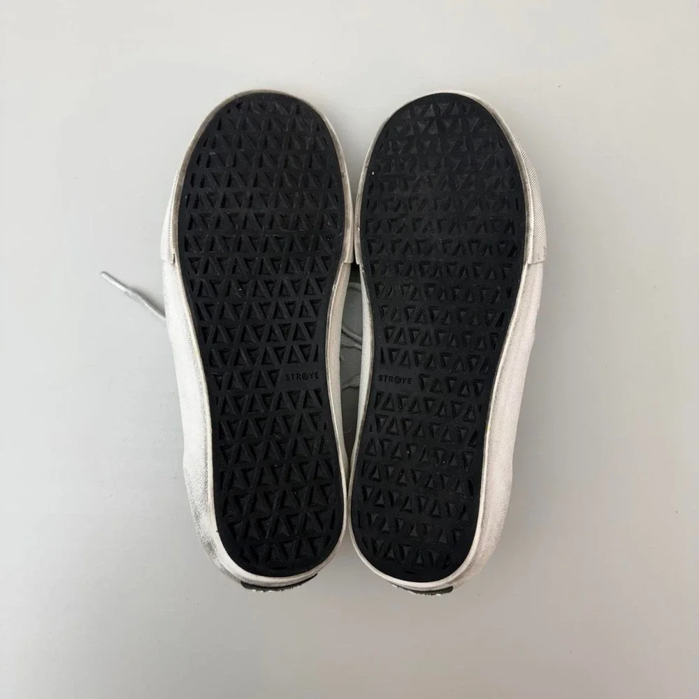 STRAYE Logan black flame sneakers with white flame graphic 9.5 men 11 women's